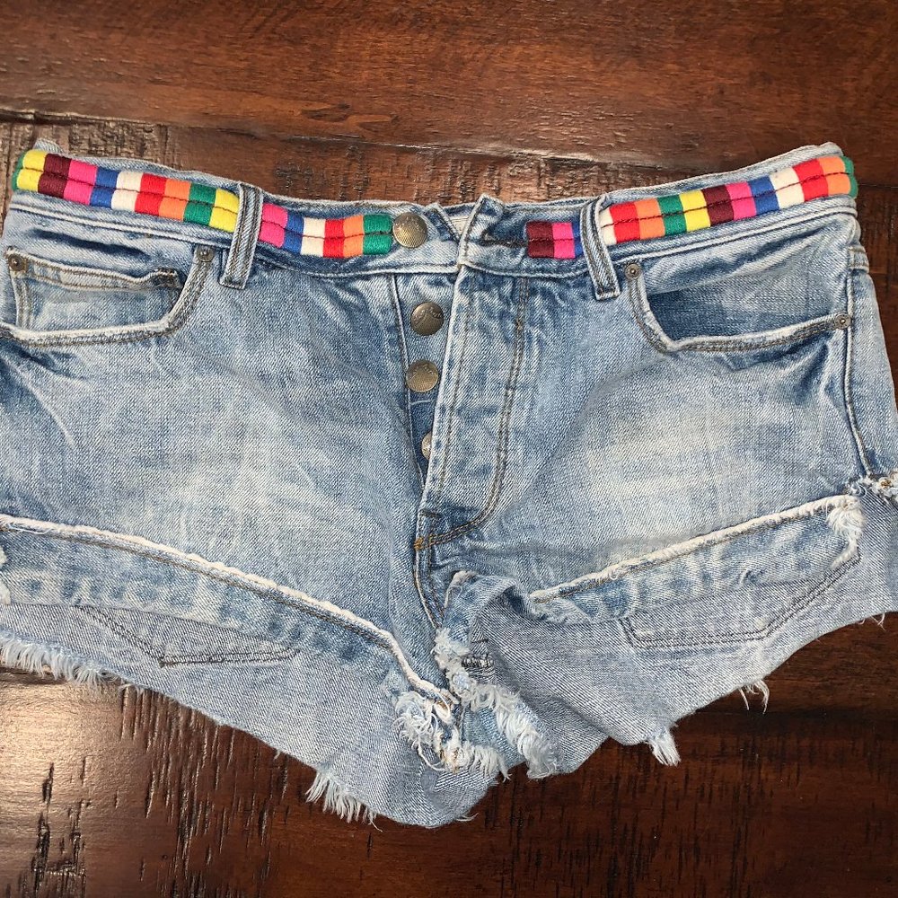 Free People Jean Shorts